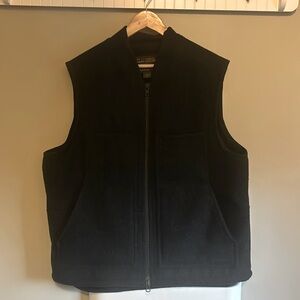 Lined Mackinaw Wool Work Vest.